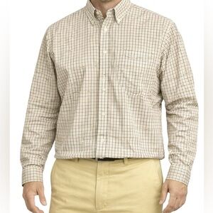 RALPH LAUREN BLUE LABEL Mens Long Sleeve Shirt Size 15.5 Yellow Plaid Button Dow